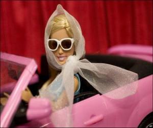 yapboz Barbie araç sürüş
